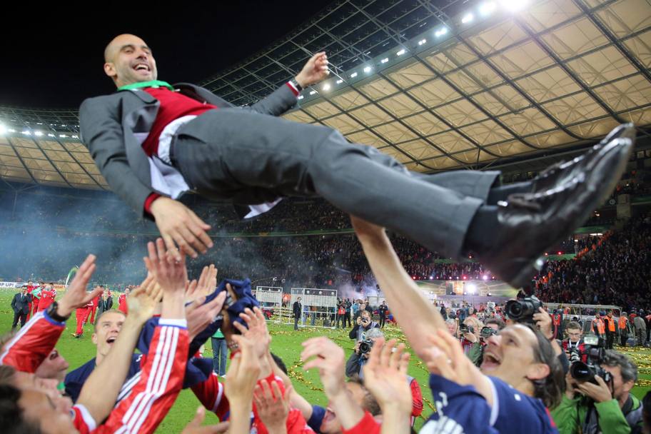 Pep Guardiola resta dietro e scende in questa stagione dal podio: il suo Bayern ha fallito la Champions e lui si deve 